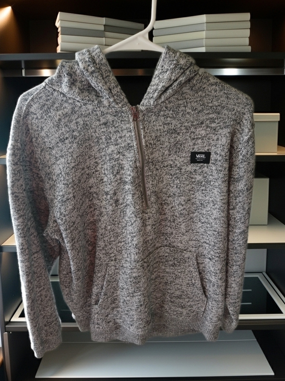 Boys XL Vans Gray Heather Zip-Up Hoodie